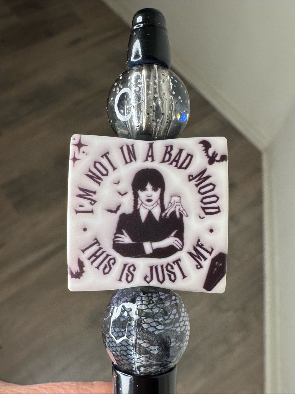 Wednesday Adams bead pen